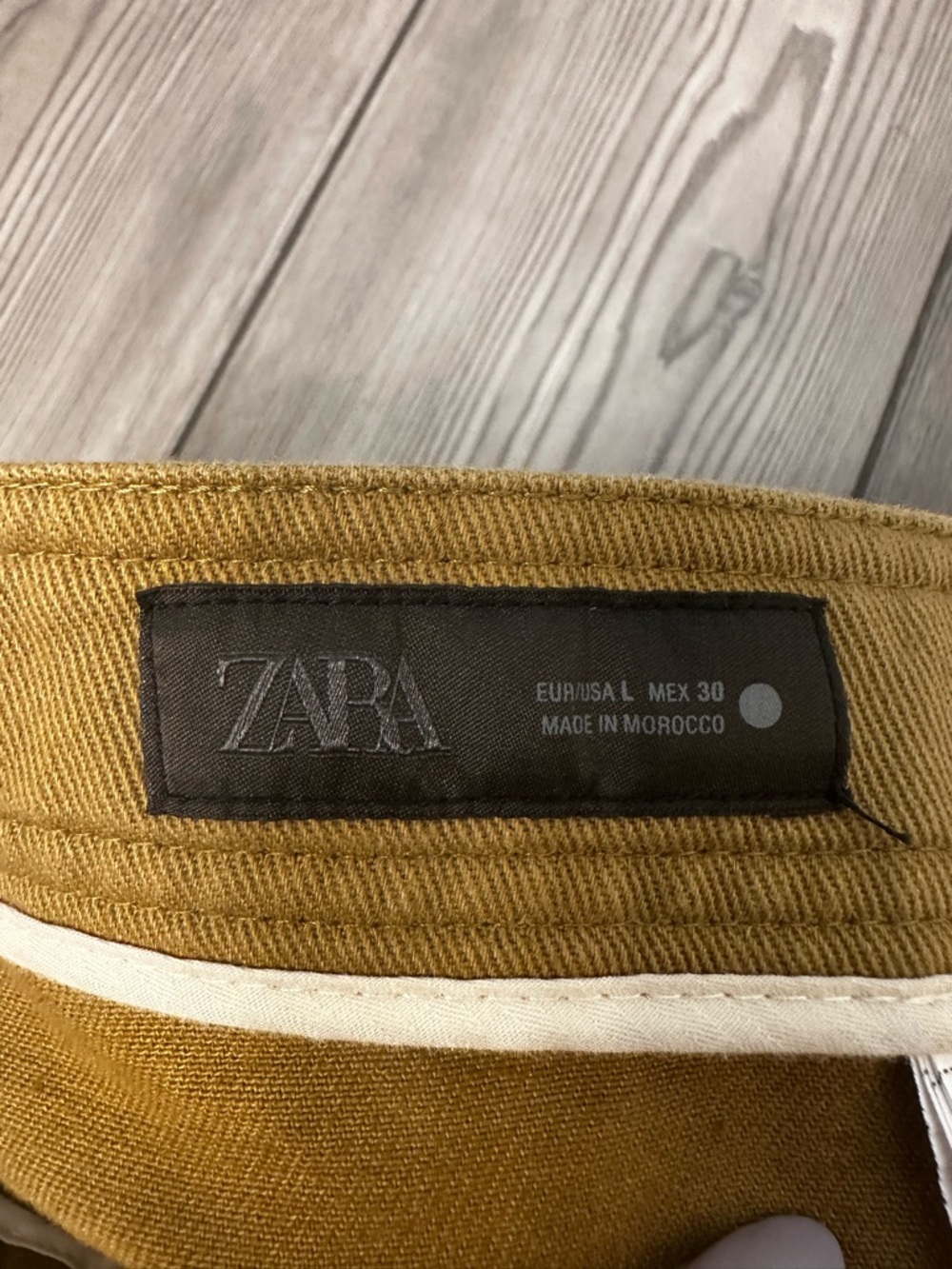 Zara Twill Utility Mid Rise Straight Pants - Picture 8 of 9